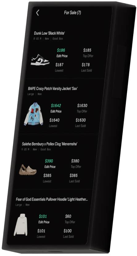 alias sell shoes|sneakers and clothing resale app.